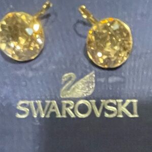 Swarovski BELLA  golden earrings